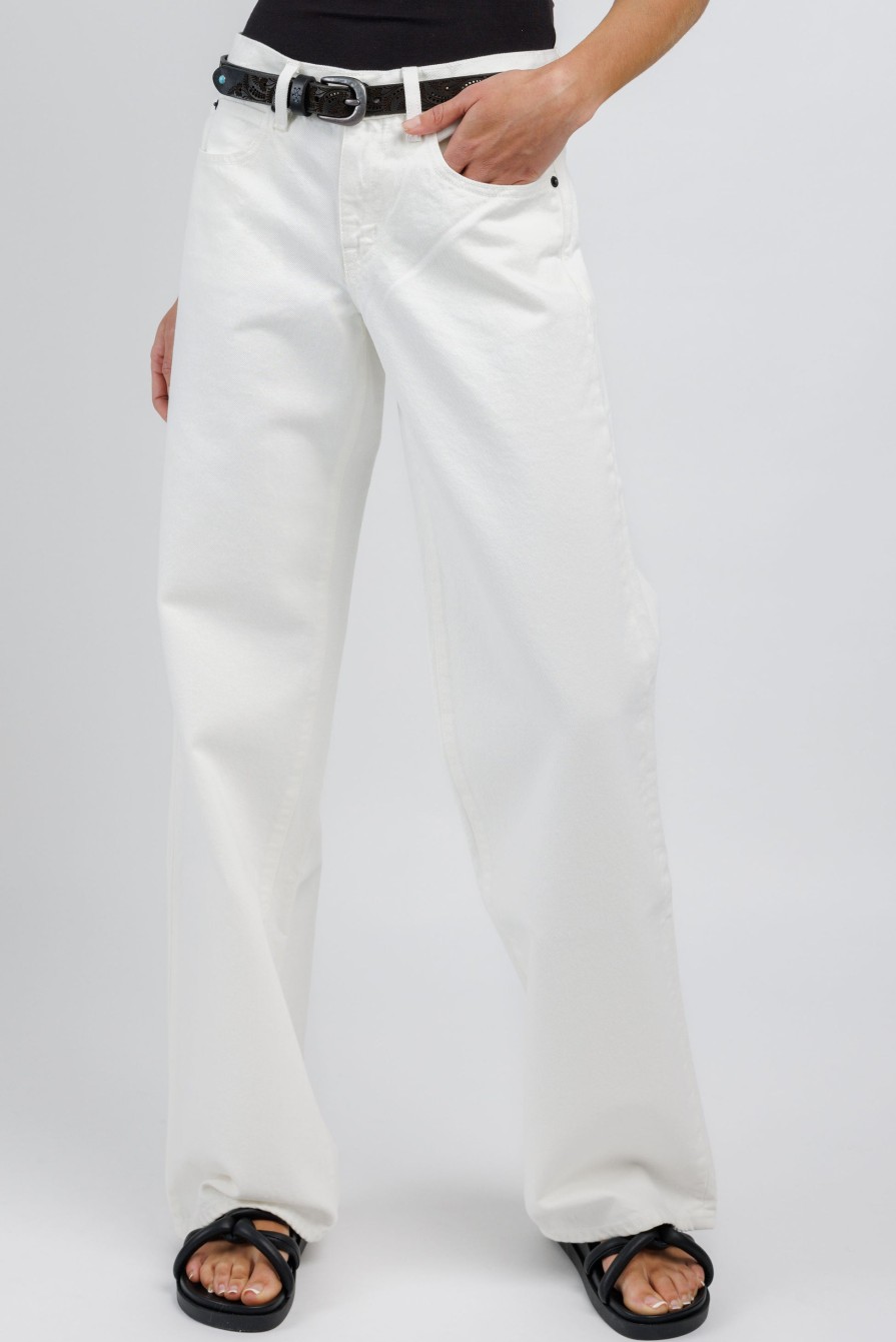 SLVRLAKE Mica Jean In White | Bottoms