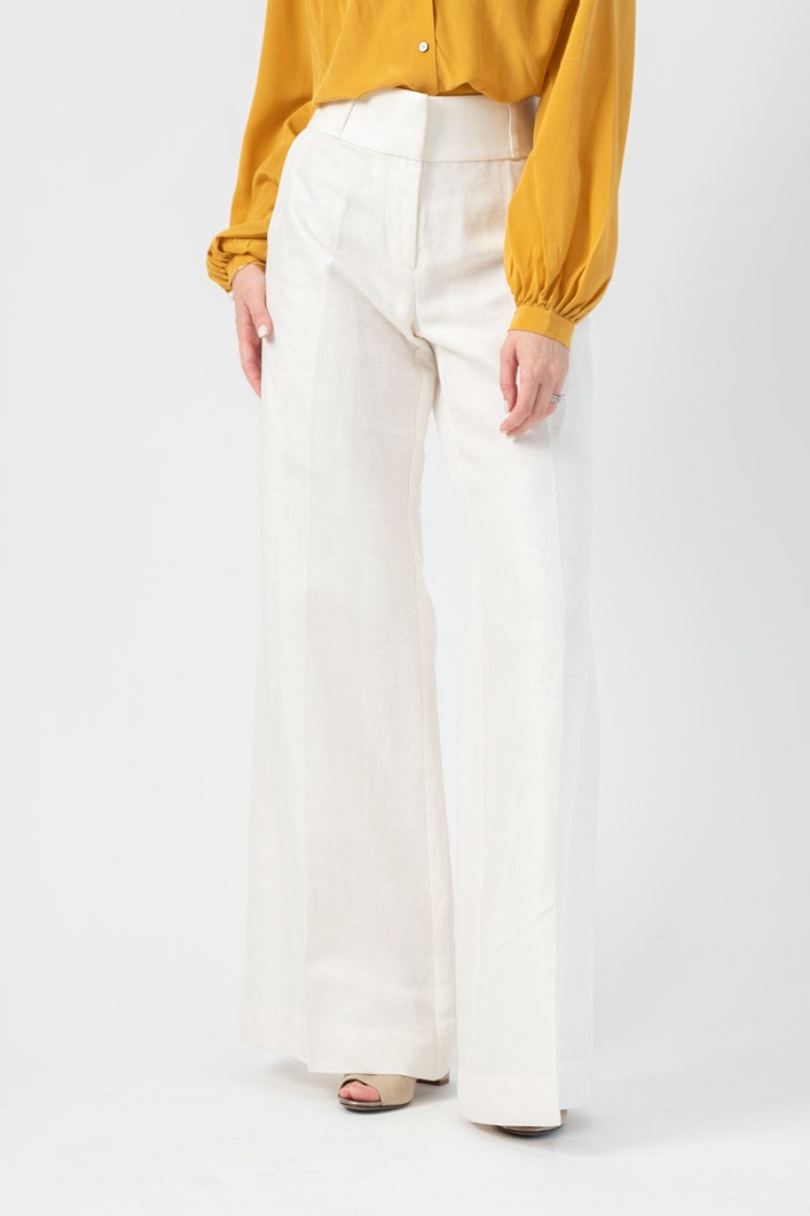 FRAME Metropolitan Pant In Soft White | Frame - T. Boutique | Bottoms