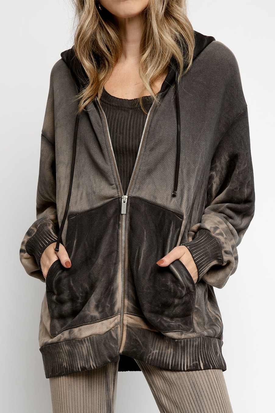 COTTON CITIZEN Brooklyn Oversized Hoodie In Fossil Mix | Cotton Citizen - T. Boutique | Loungewear