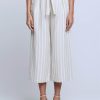 L'AGENCE Samira Linen Paperbag Pant In Bisque & Ivory | L'Agence - T. Boutique | Bottoms