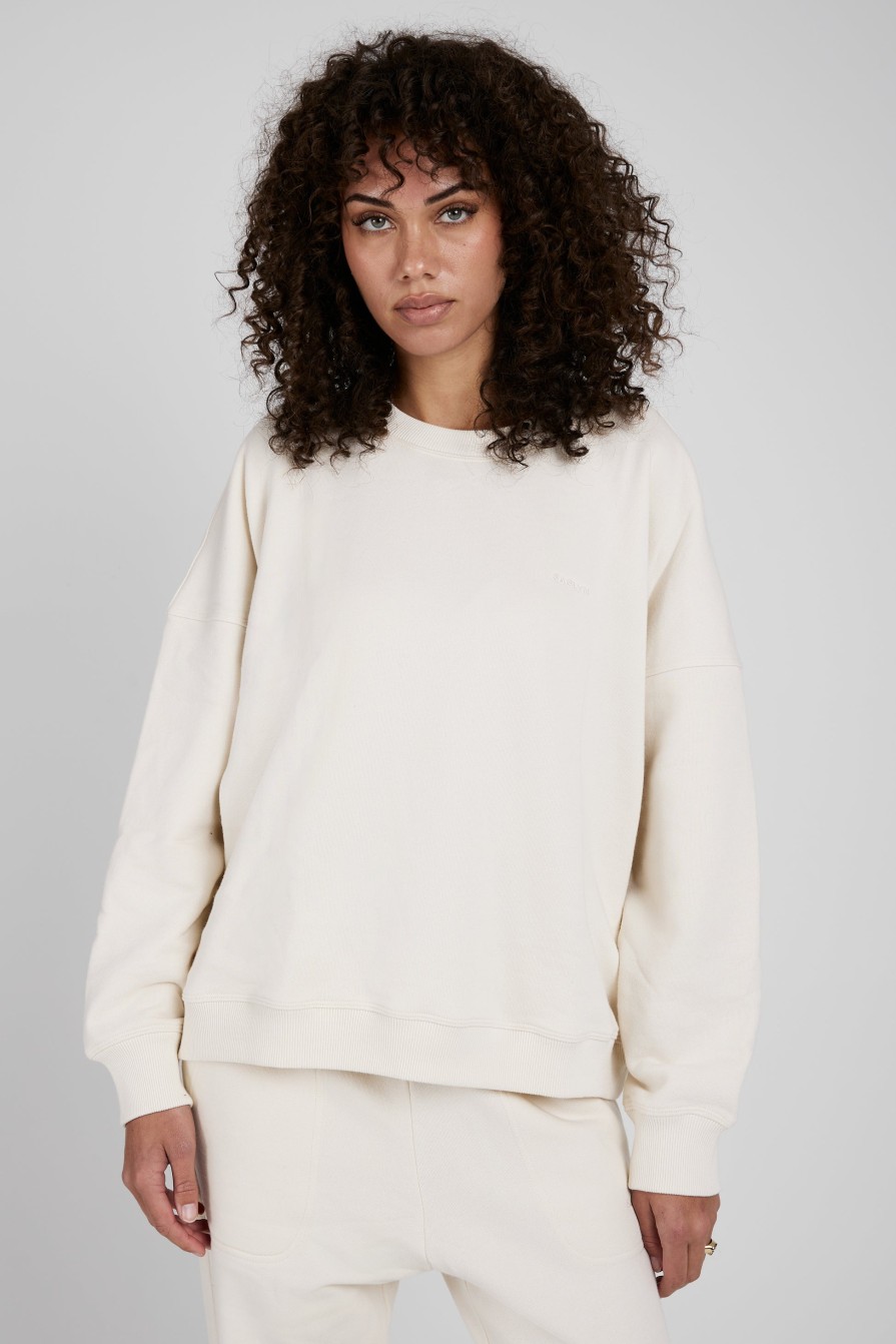 SABLYN Shop Romy Classic Sweatshirt In Gardenia | Sablyn - T. Boutique | Loungewear