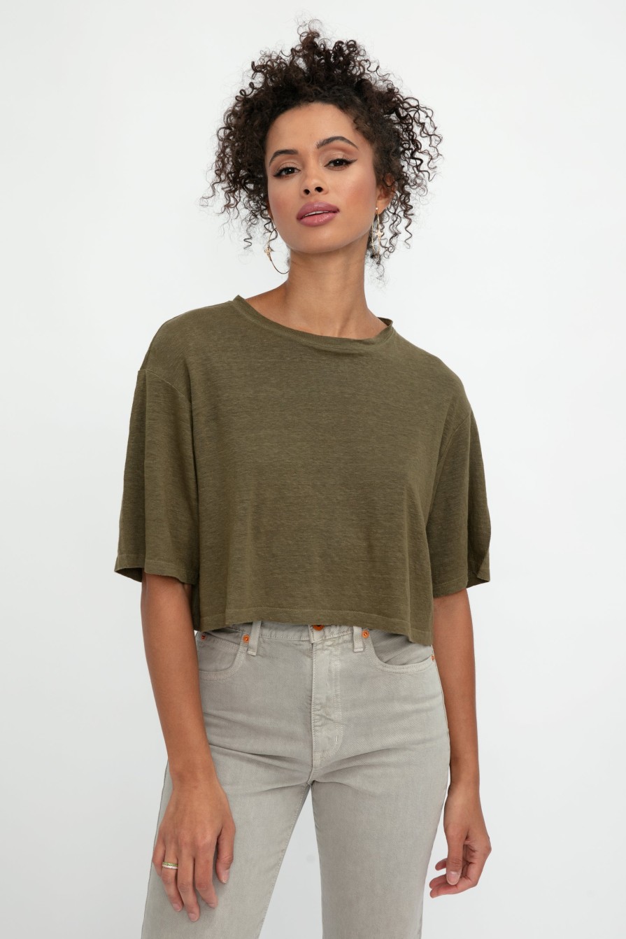 FRAME Boxy Tee In Surplus | Loungewear