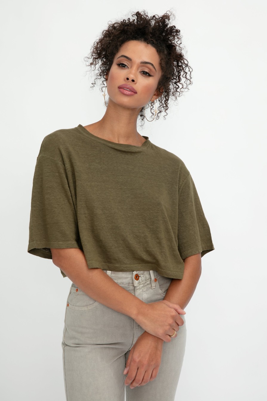 FRAME Boxy Tee In Surplus | Loungewear