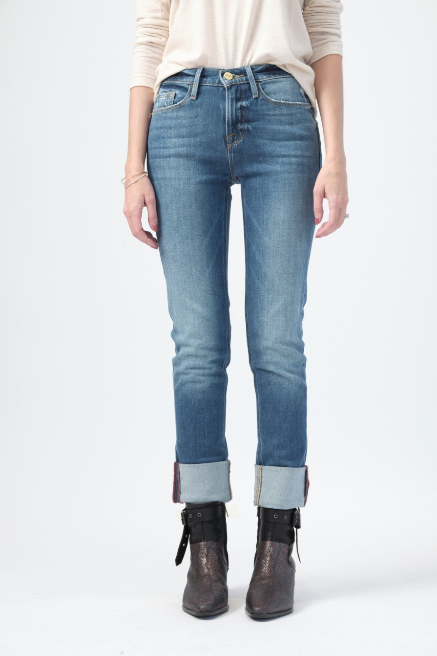 FRAME Le Nik Low Slung Jean In Moma | Frame - T. Boutique | Bottoms