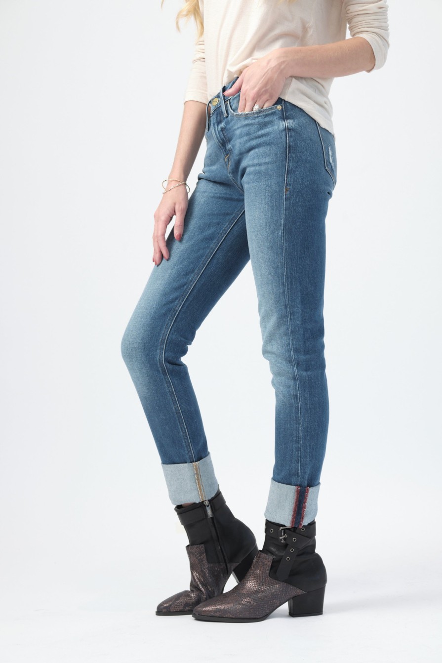 FRAME Le Nik Low Slung Jean In Moma | Frame - T. Boutique | Bottoms