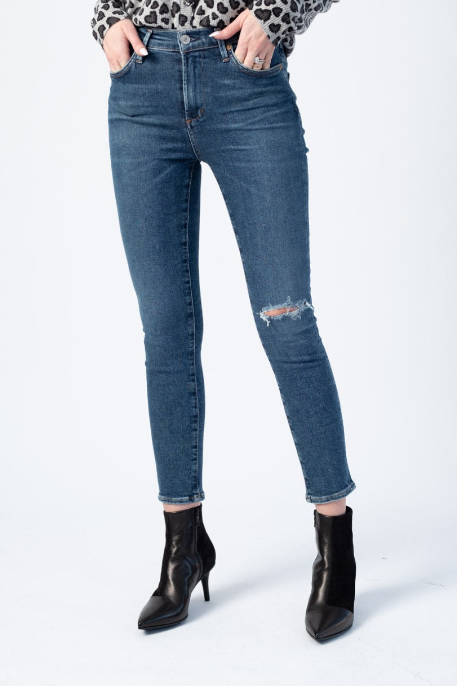 CITIZENS OF HUMANITY Rocket Crop Skinny Jeans In Swing Low | Citizens Of Humanity - T. Boutique | Bottoms