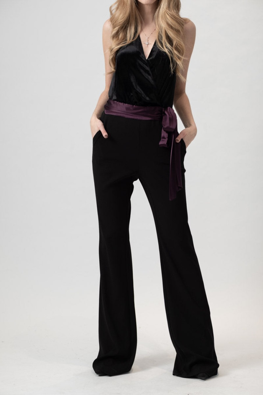 RAMY BROOK Nina Jumpsuit In Black / Merlot | Ramy Brook - T. Boutique | Bottoms