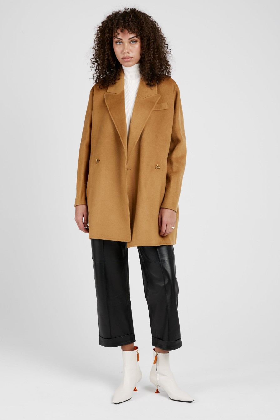 AERON Cavendish Cashmere Wool Coat In Tan | Jackets & Coats