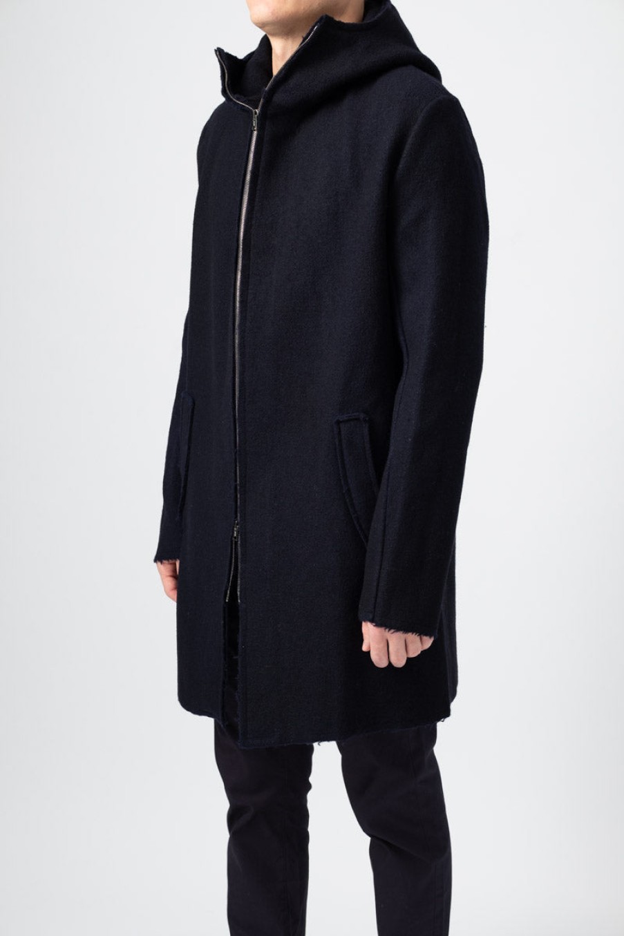 AVANT TOI Wool Coat In Navy Blue | Avant Toi - T. Boutique | Tops