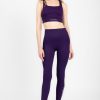 MAX MARA LEISURE Coccole Knit Legging In Purple | Bottoms