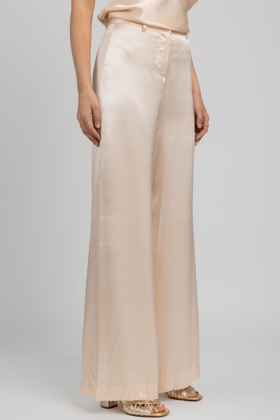 L'AGENCE Gavin Wide Leg Pant In Pearl | Bottoms