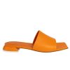 3JUIN Siena Leather Slide In Pulp Orange | Flats