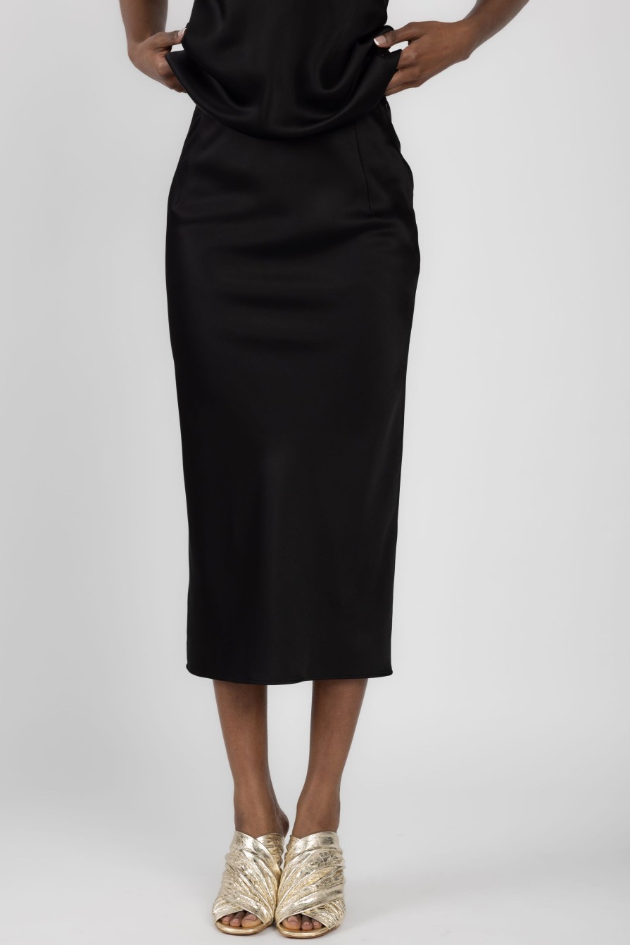 N°21 Tubular Viscose Skirt In Black | Bottoms