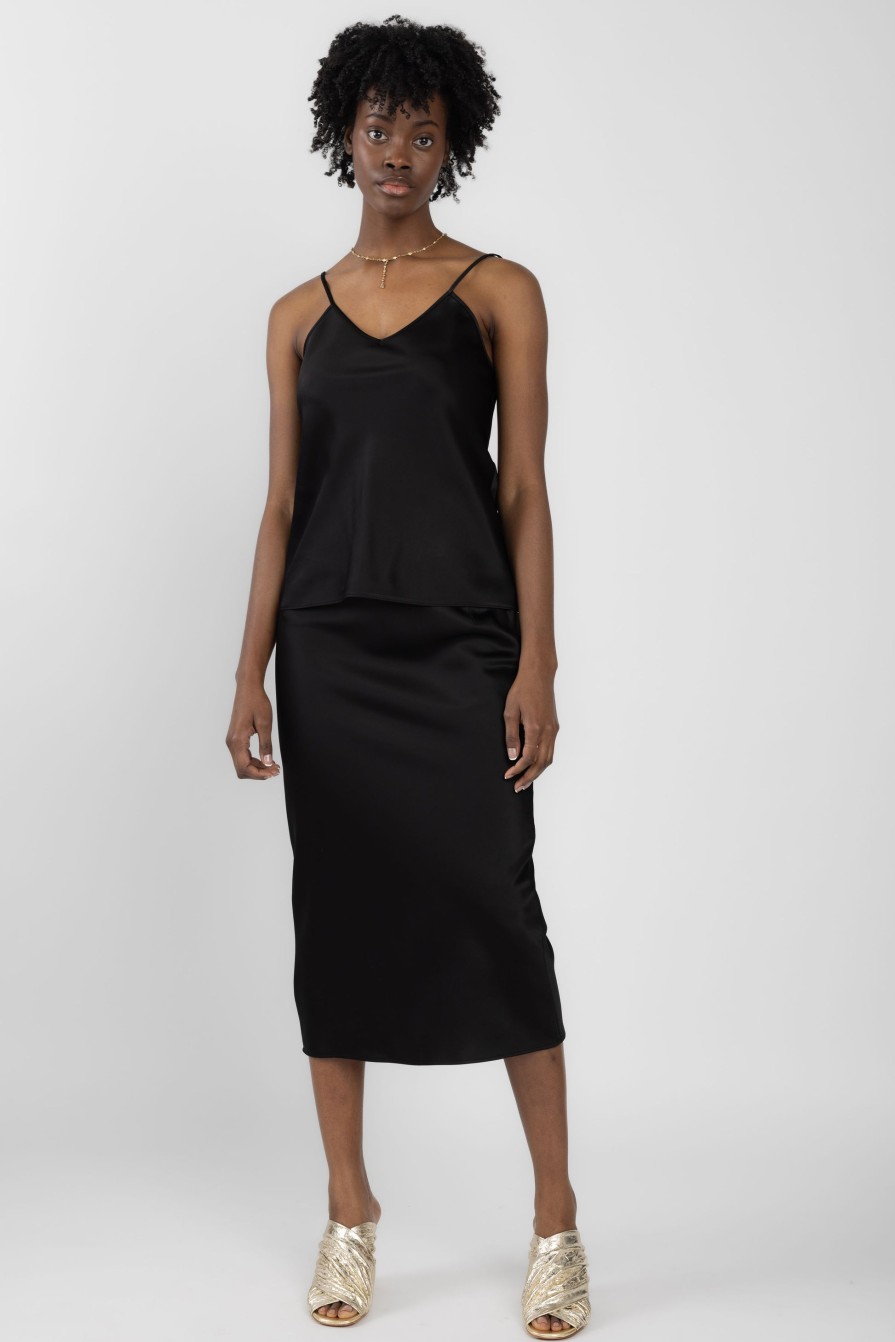 N°21 Tubular Viscose Skirt In Black | Bottoms