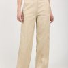 GENTRYPORTOFINO Woven Trouser Pant In Beige | Bottoms