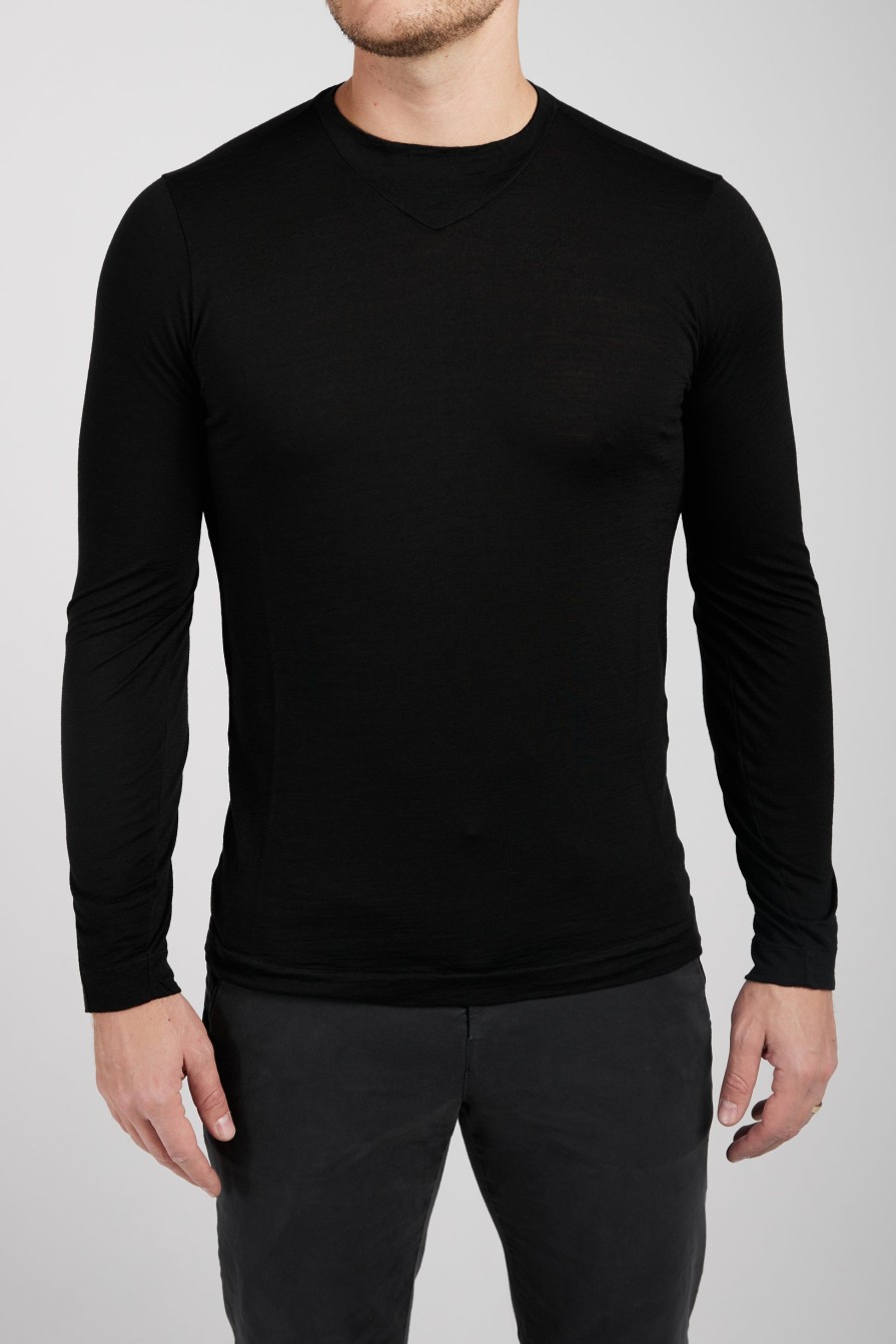 TRANSIT Long Sleeve Shirt In Black | Tops