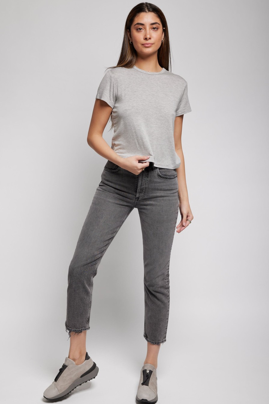 AGOLDE Riley Crop Jean In Century | Bottoms