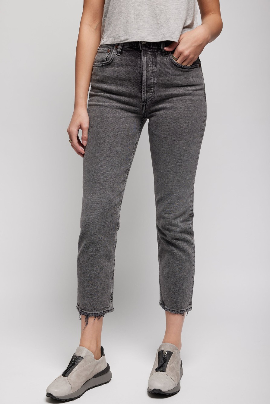 AGOLDE Riley Crop Jean In Century | Bottoms