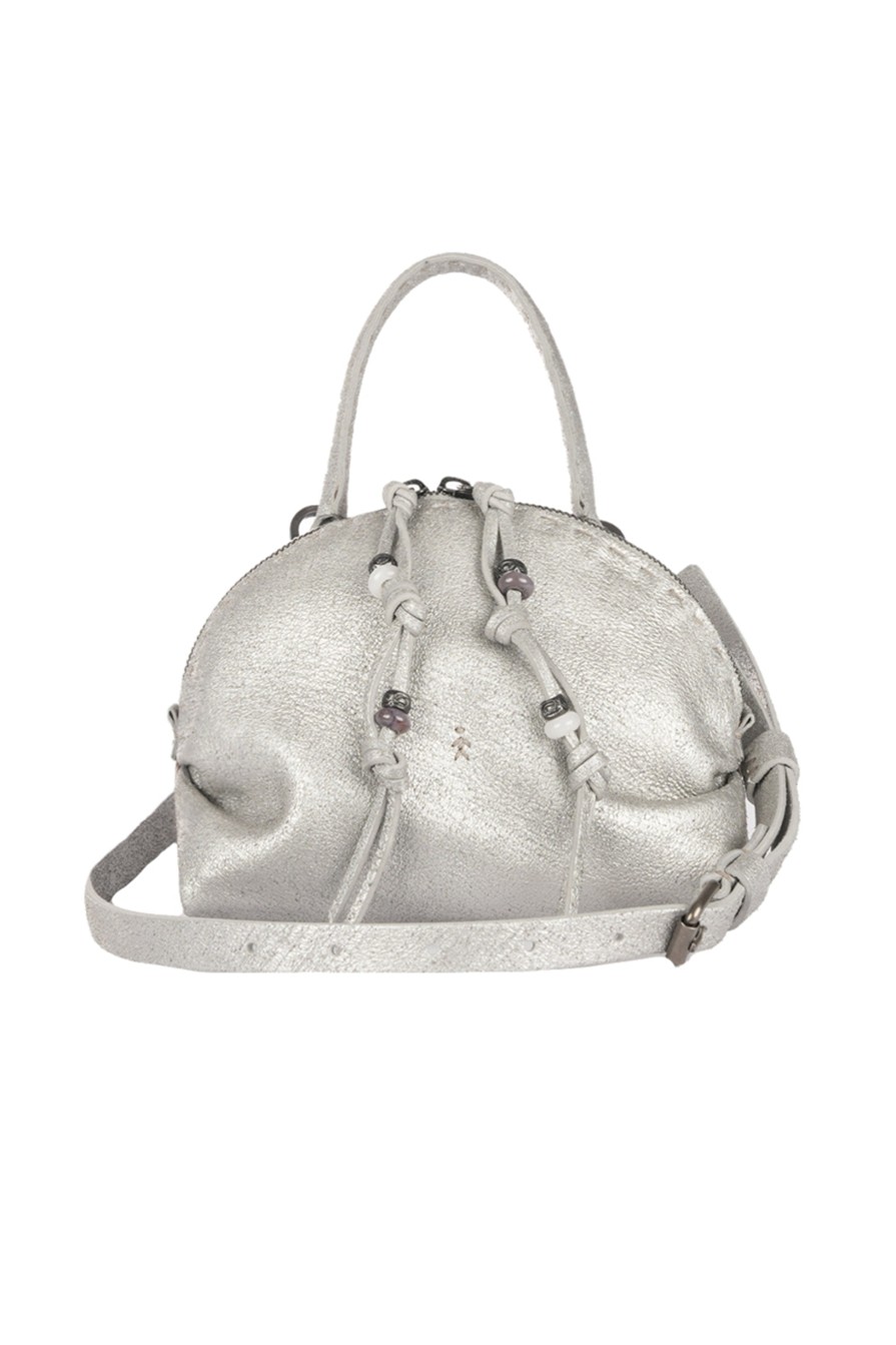 HENRY BEGUELIN Small Clara Micro Graffiato Bag In Argento | Bags