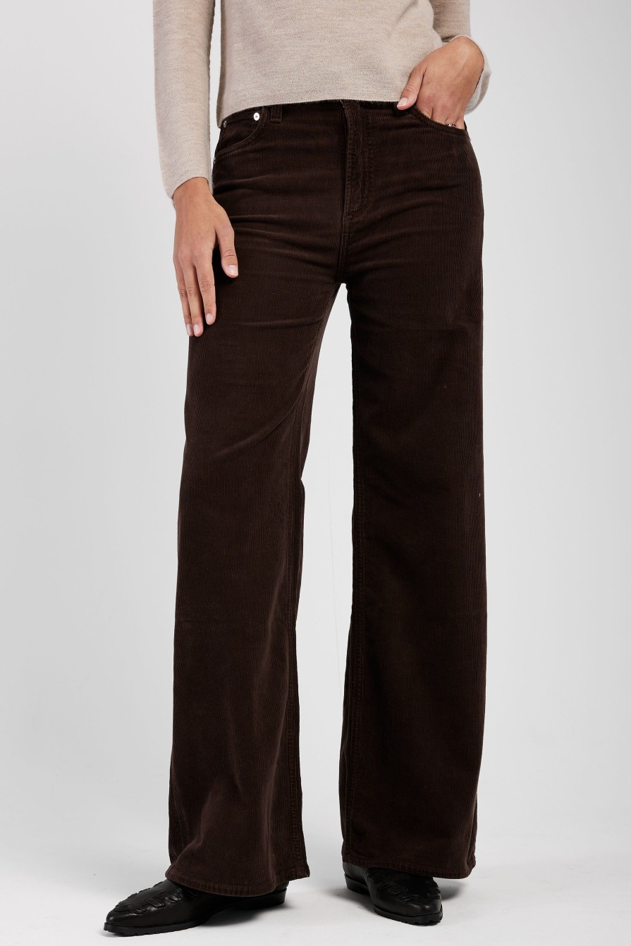 CITIZENS OF HUMANITY Corduroy Paloma Baggy Pant In Dark Brown | Bottoms