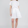 FABIANA FILIPPI Organic Cotton Mini Skirt In Bianco | Bottoms