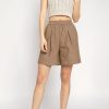 FABIANA FILIPPI Cotton Bermuda Short In Acorn | Bottoms