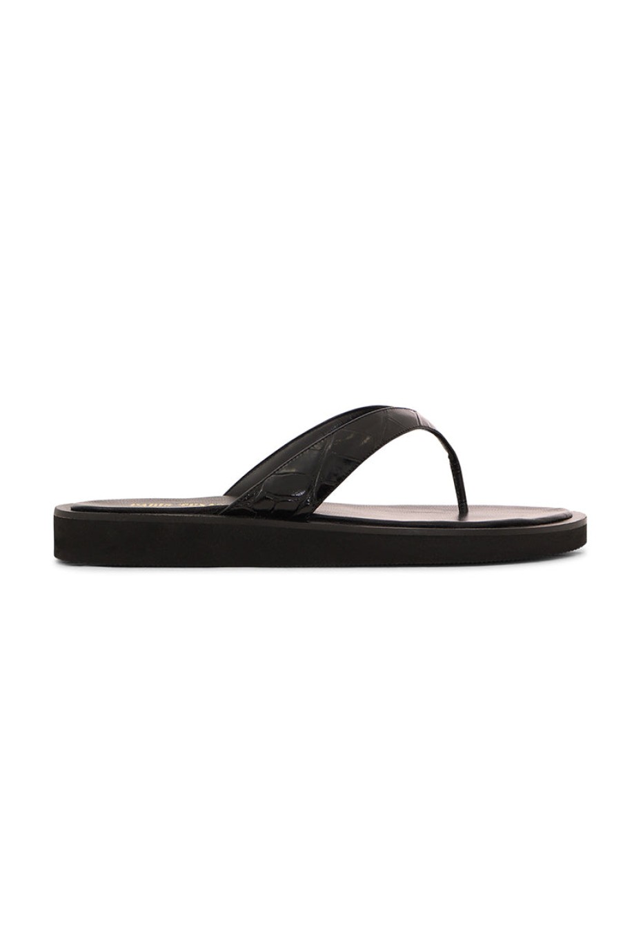 PARIS TEXAS Brooklyn Thong Sandals In Carbone | Paris Texas - T. Boutique | Flats