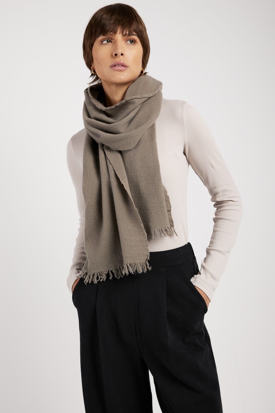 PRIVATE 0204 Cashmere Scarf In Drift | Scarves