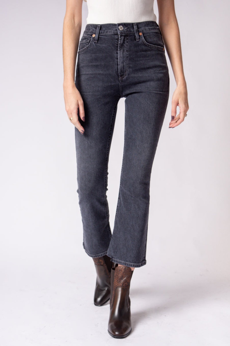 CITIZENS OF HUMANITY Demy Cropped Flare In Monotone | Citizens Of Humanity - T. Boutique | Bottoms