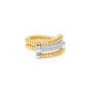 VELINA Crystal Pave Tubogas Ring In 925 Silver Gold | Jewelry