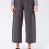 FABIANA FILIPPI Cropped Trouser In Agate Brown And Grey | Fabiana Filippi - T. Boutique | Bottoms