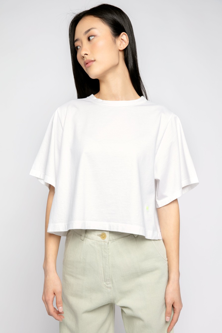 FORTE FORTE Buy Oversized Cropped T-Shirt In Bianco | Forte Forte - T. Boutique | Loungewear