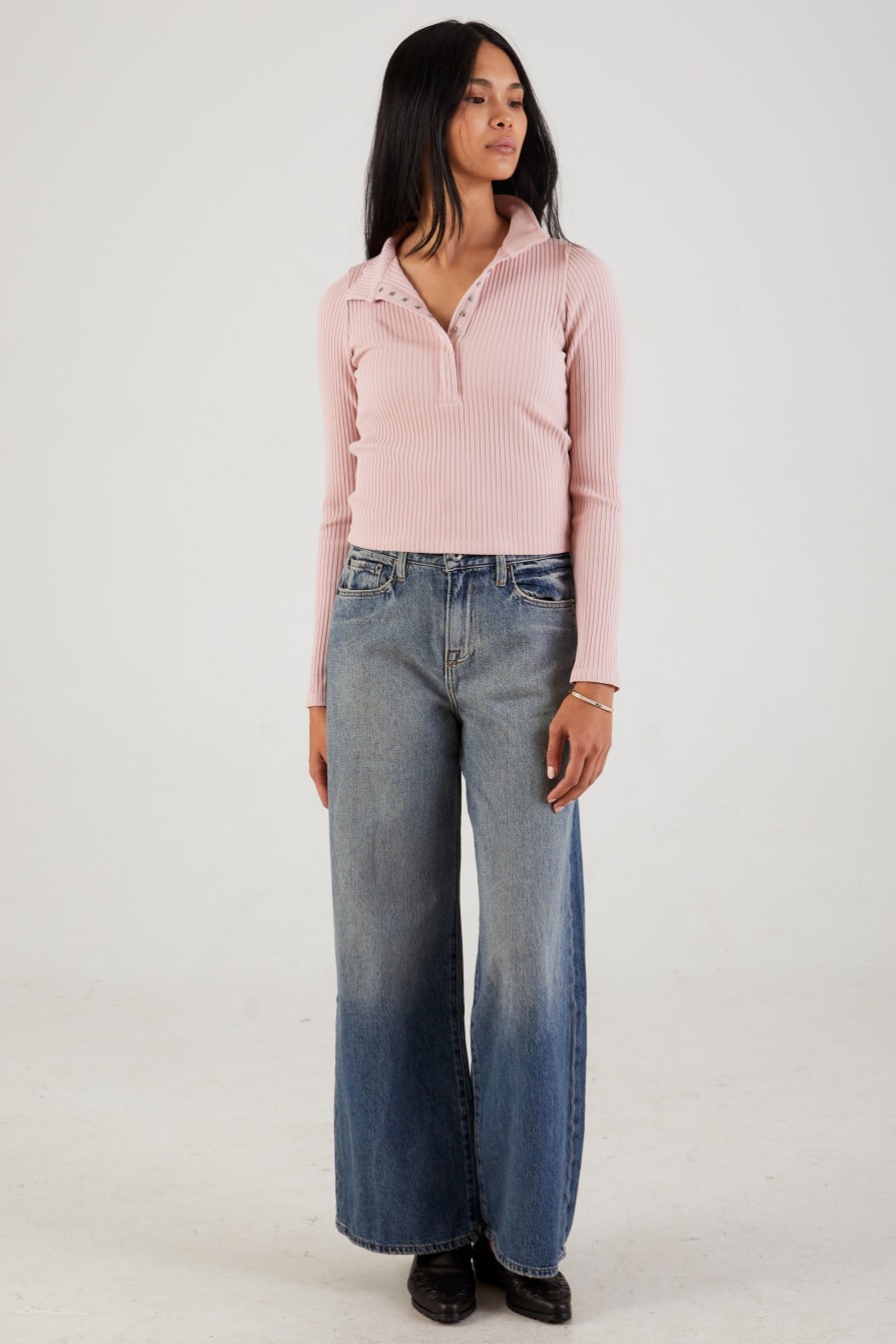 NSF Selena Wide Leg Jean In Bowie | Bottoms