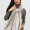 FABIANA FILIPPI Lurex Stripe Scarf In Mandorla | Scarves