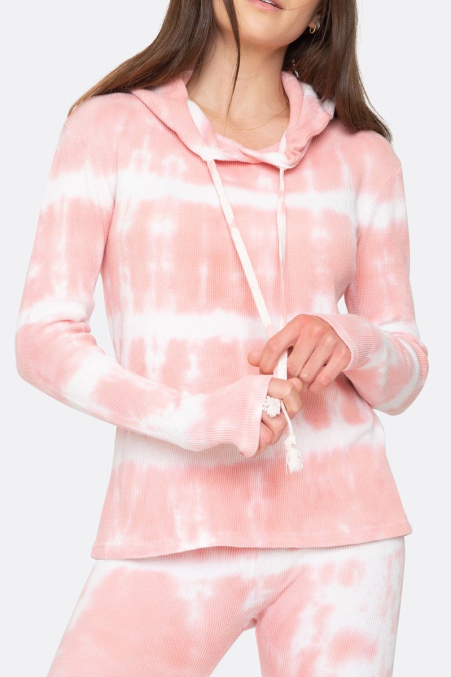 LA DETRESSE Buy The Tower Rose Hoodie In Pink | La Detresse - T. Boutique | Loungewear