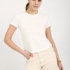 SLVRLAKE Baby Tee In Natural White | Tops