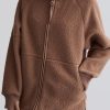 VARLEY Raley Zip Fleece In Chanterelle | Loungewear