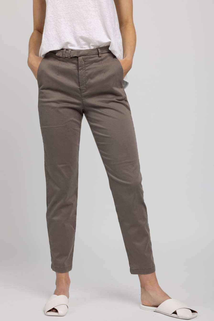 TANDEM Trouser Pants In Taupe | Tandem - T. Boutique | Bottoms