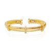 VELINA Crystal Pave 3 Fili Tubogas Bracelet In 925 Silver Gold | Jewelry