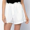 NSF Shop Joey Elastic Waist Easy Short In White | Nsf - T. Boutique | Bottoms