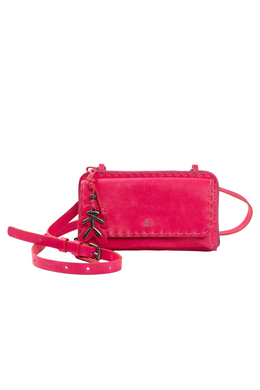 HENRY BEGUELIN Ocean Pocket Leather Clutch In Old Iron Fuxia | Bags