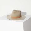 JANESSA LEONÉ Ross Fedora Hat In Clay | Hats