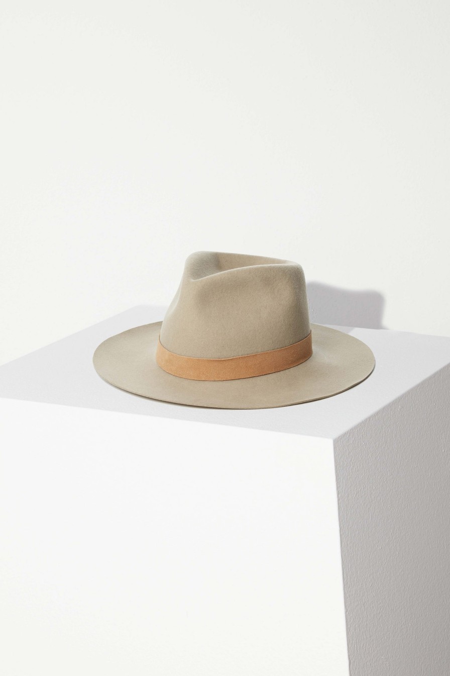 JANESSA LEONÉ Ross Fedora Hat In Clay | Hats