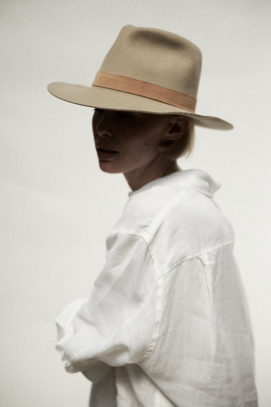 JANESSA LEONÉ Ross Fedora Hat In Clay | Hats