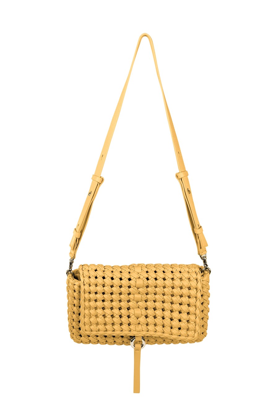 THEMOIRè Asteri Knots Eco-Fabric Shoulder Bag In Chai Tea | Bags