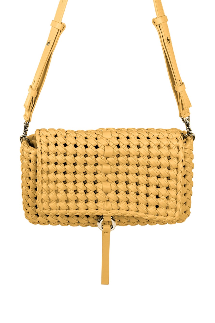 THEMOIRè Asteri Knots Eco-Fabric Shoulder Bag In Chai Tea | Bags