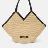 MAX MARA Pre-Order: Luigi Rafia Handbag In Beige And Black | Bags