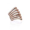 VELINA Full Diamonds Ear Cuff In 18K Rose Gold | Jewelry