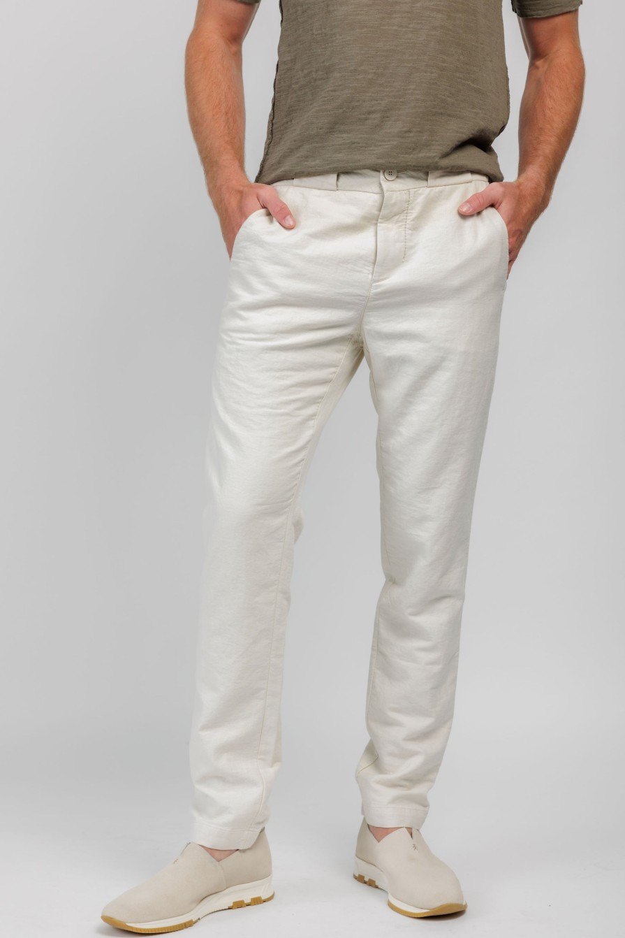 TRANSIT Tapered Leg Trouser Pant In Rope | Bottoms