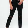 SLVRLAKE Virginia Slim Destructed Jean In Shadow Ridge | Bottoms